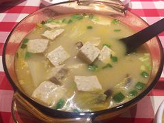 鸡汤小白菜煮榆林豆腐-西贝(金桥店)
