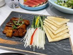 烤排配煎饼-阿明小菜·海鲜·上海菜(梅陇华理店)