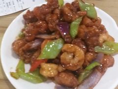 小椒香虾仁爆鸡球-陈傻子餐厅(世纪都会店)