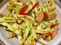 干锅有机菜花-吕氏疙瘩汤·海鲜新鲁菜(海州利群店)