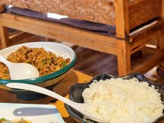 野生菌牛肉沫炒饭-民食香·腊排骨野生菌美食(木府店)
