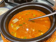 自制黑豆腐砂锅-姜君·千岛湖鱼头馆(浦东大道店)