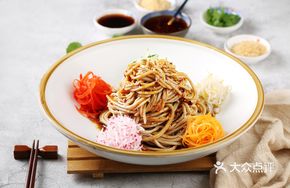 Colorful Noodles with Dipping Sauce