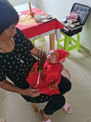 -凤鸣笔庄婴儿满月理发胎毛笔制作