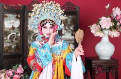 -后宫·古装汉服京剧儿童亲子全家福摄影