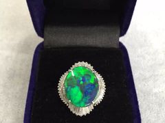 黑欧泊戒指（收藏级）-华联寄售(威海路店)