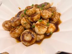 浇汁煎白蘑菇-山西饭店