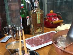 手切羊后腿肉-东镇老火锅(长春路首店)