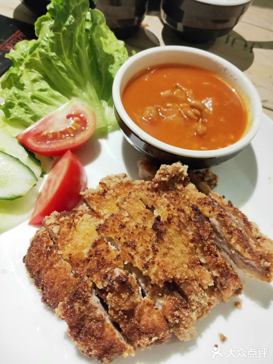 猪扒，果然没失望，哈哈，文昌鸡一点也不油腻