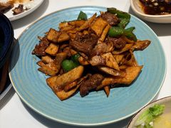 翠玉瓜菌菇牛肉-鹿港小镇(黄金店)