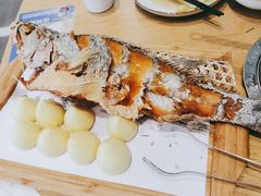 虾油海鲈鱼-山东宾馆·齐鲁苑餐厅