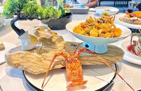 Egg Yolk Shrimp Balls with Baby Octopus
