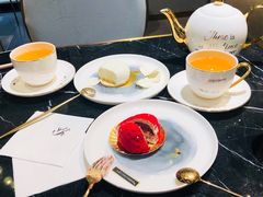 百香果茶-朱迪小铺.半糖奶油蛋糕(海汇港店)