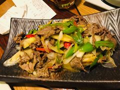 酸木瓜炒牛肉-紫滇源云南生态菜(丹凤街店)