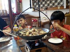 -东来菜馆•手抓海鲜家常菜•海鲜锅贴(鸽子窝店)