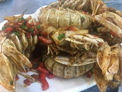 椒盐皮皮虾-覃记海鲜美食餐厅