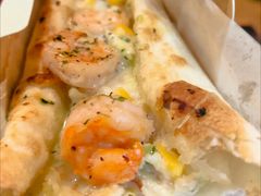 香烤白汁大虾芝士薄饼-星巴克(上海交通大学店)