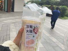鲜草莓大福厚牛乳-树夏(鹭洲里店)