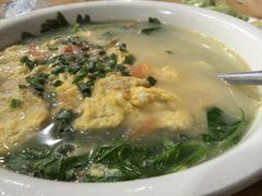 豌豆尖煎蛋汤-灯盏窝饭店(新都分店)