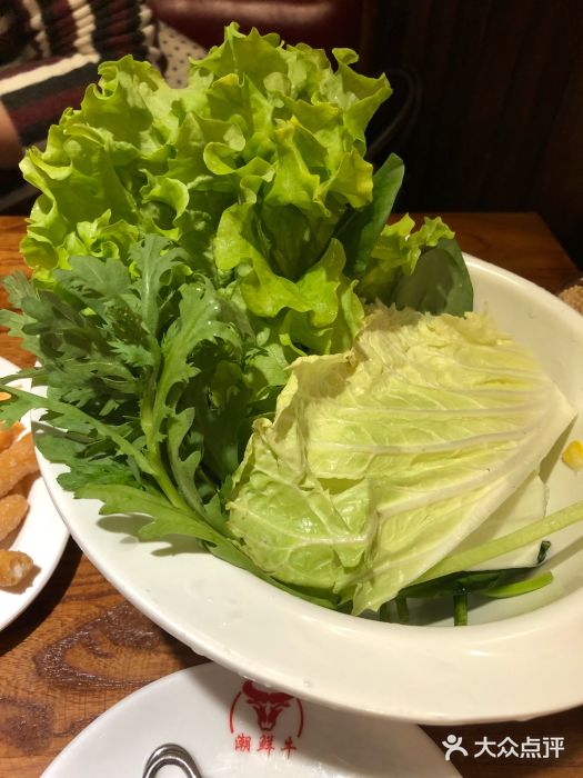 潮鮮牛潮汕牛肉火鍋(萬優匯店)蔬菜拼盤圖片