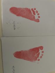 -慧婴轩婴儿理胎发胎毛笔胎毛画手足印(通州店)