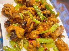 -东来菜馆•手抓海鲜家常菜•海鲜锅贴(鸽子窝店)