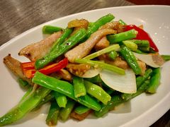猪颈肉炒四季豆-华辉快餐店(江南西总店)