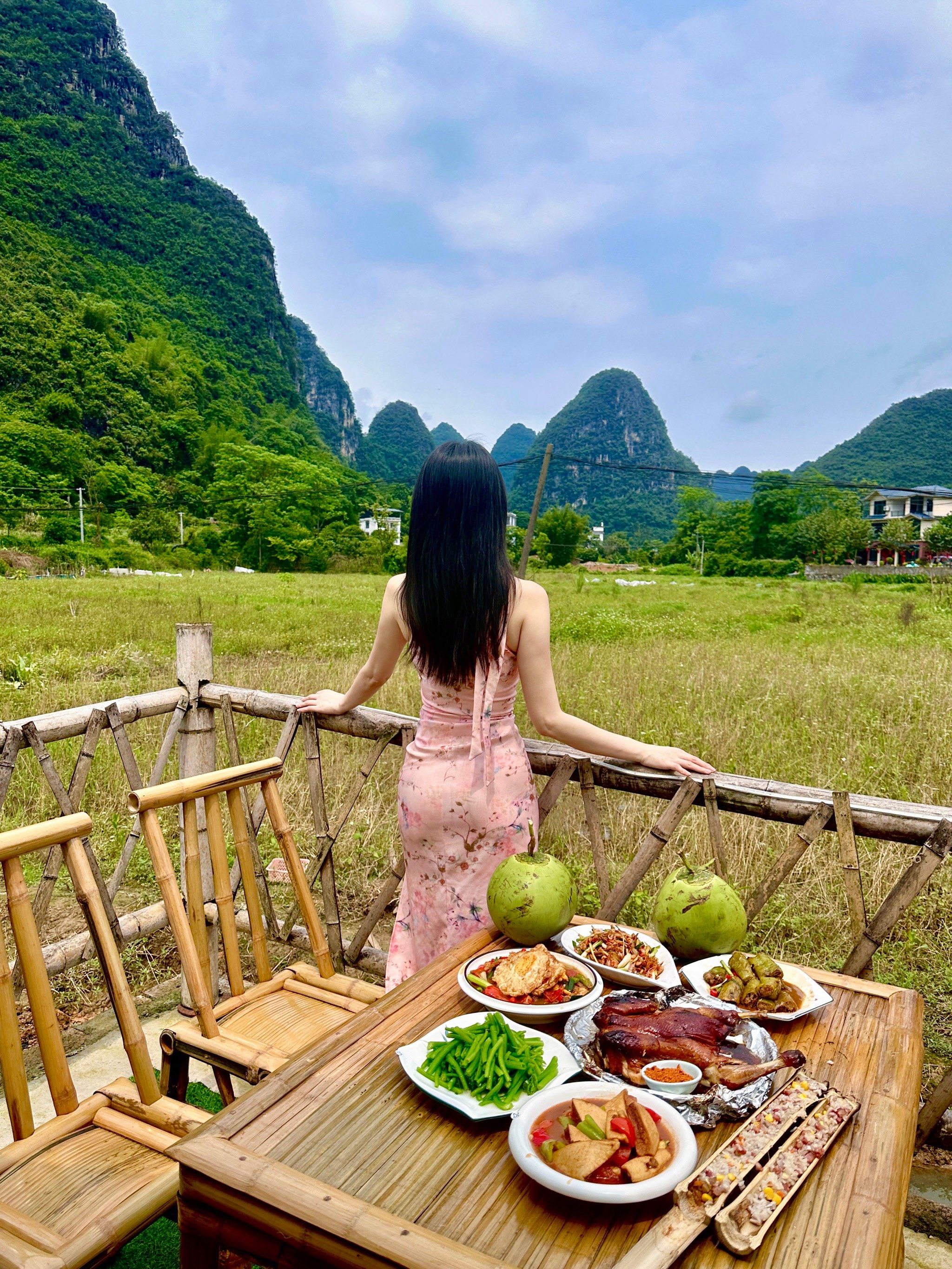 阳朔美食!好美的田园私房菜🌾