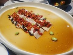 咸肉茭白剁椒白鳝片-屋里厢上海菜馆