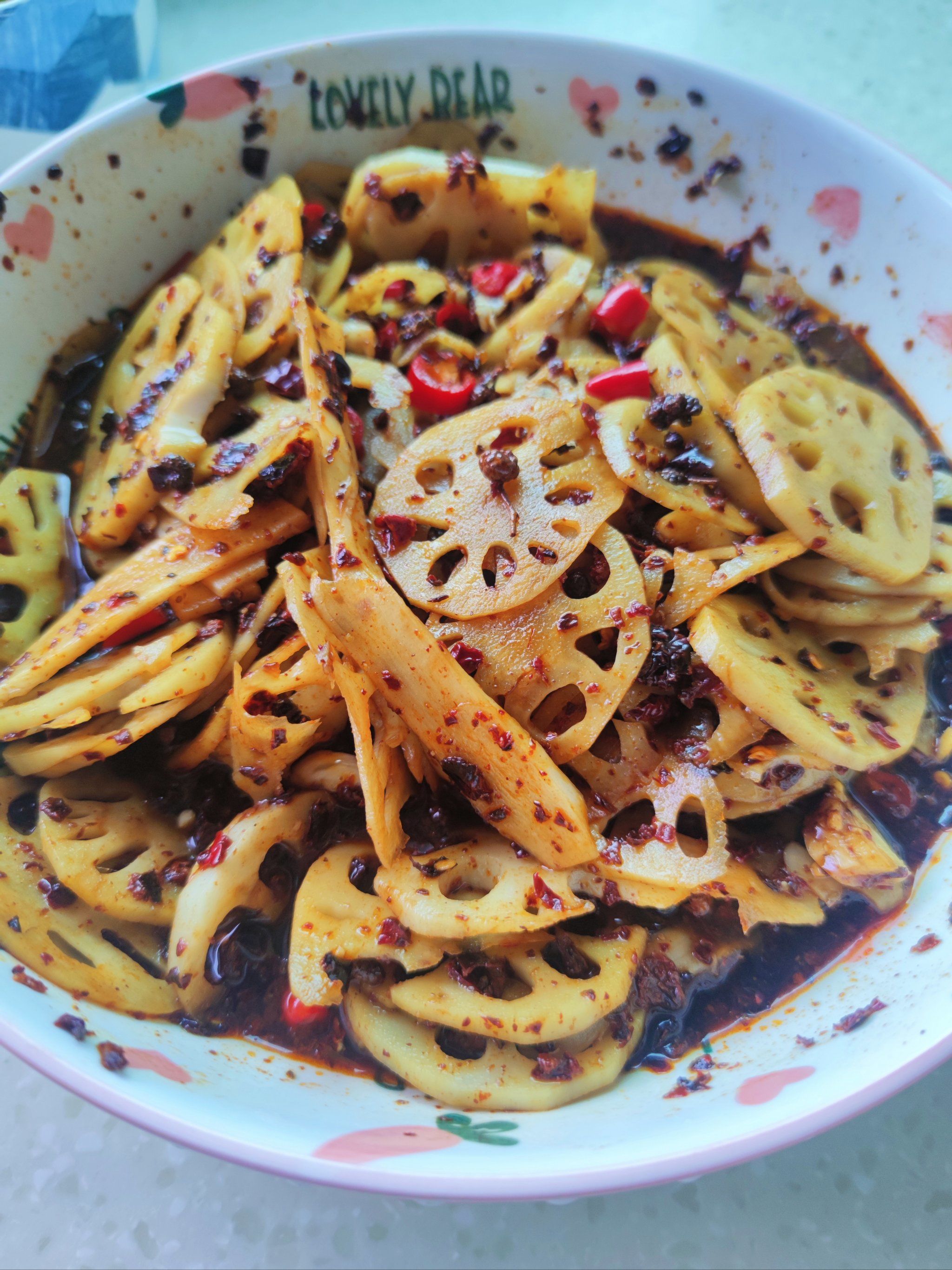 馋哭了的糊辣壳藕片