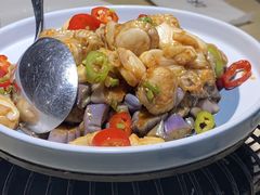 紫山茄拌扇贝-味莊·青岛菜(石老人店)