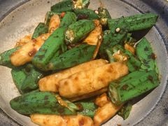 豆酱秋葵炒山药-南拳十三姨·潮汕砂锅粥·粤菜(西单大悦城店)