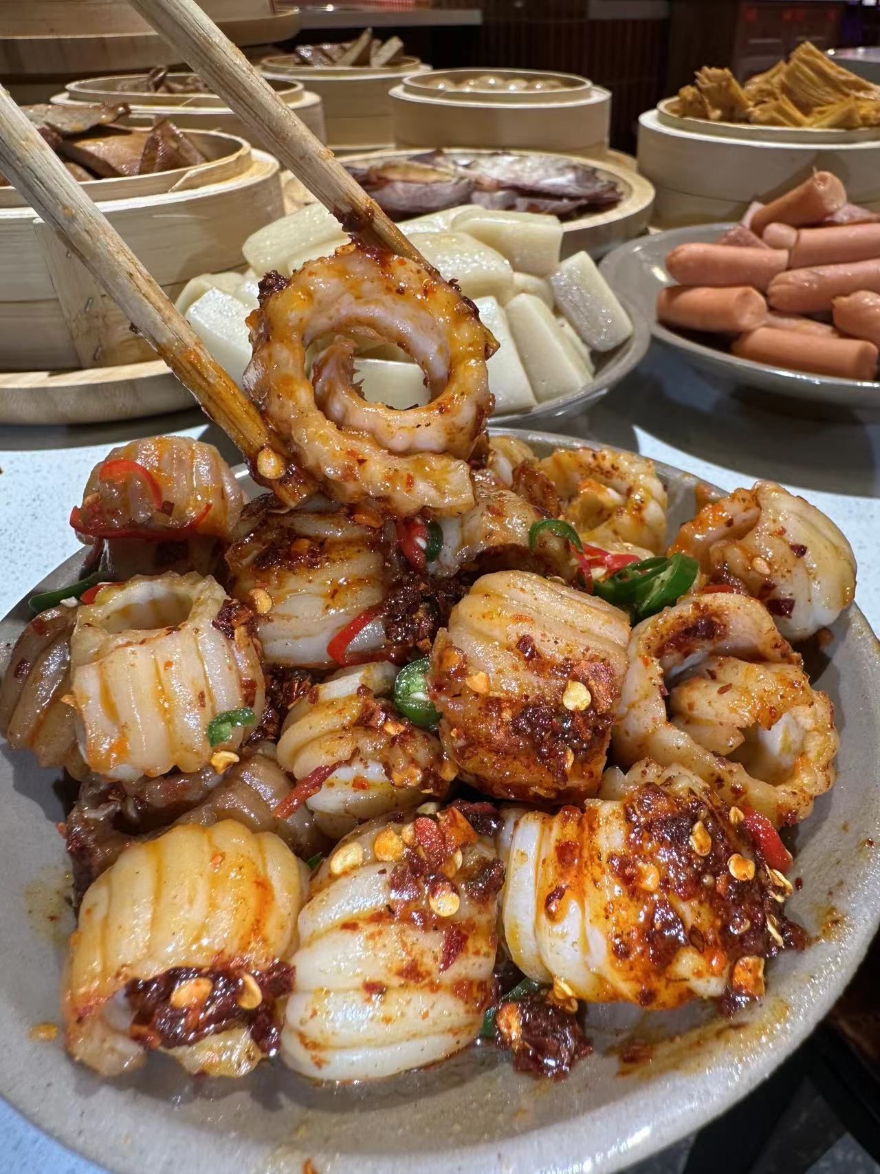 终于吃到肉肉大搜索同款猪牙梗