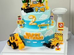 -咖咖熊蛋糕定制·英国蓝风车动物性淡奶油