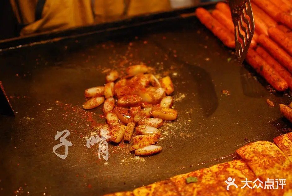 路边摊铁板年糕