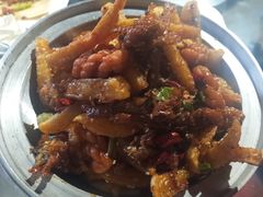 -东来菜馆•手抓海鲜家常菜•海鲜锅贴(鸽子窝店)