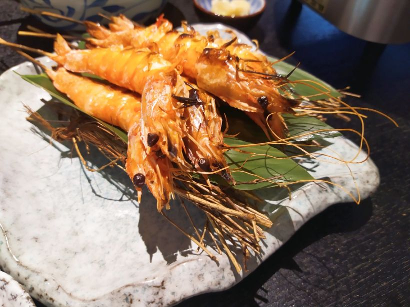 「盐烤黑虎虾」