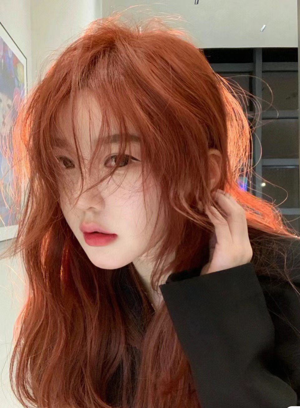 橘色发色超吸睛