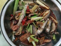 酸辣茴香小鱼-谢师酒家