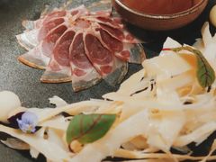 三年金钱火腿配大理手撕乳扇-泓0871臻选云南菜·味庄
