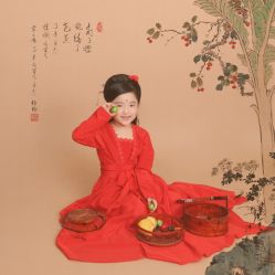 -后宫·古装汉服京剧儿童亲子全家福摄影