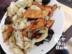 白菜木耳爆豆腐-鑫来子菜馆