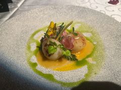 煎澳洲带子配海鲜汁-Olive橄榄花园漂亮饭主题布置餐厅(大望路店)