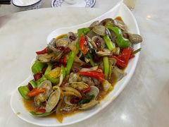 姜葱炒花甲-覃记海鲜美食餐厅