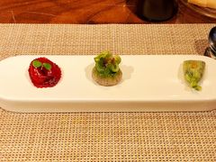 小吃拼盘（野菌饺&nbsp;素翅饺&nbsp;玉米袋）-鱼桥巷·美学川菜