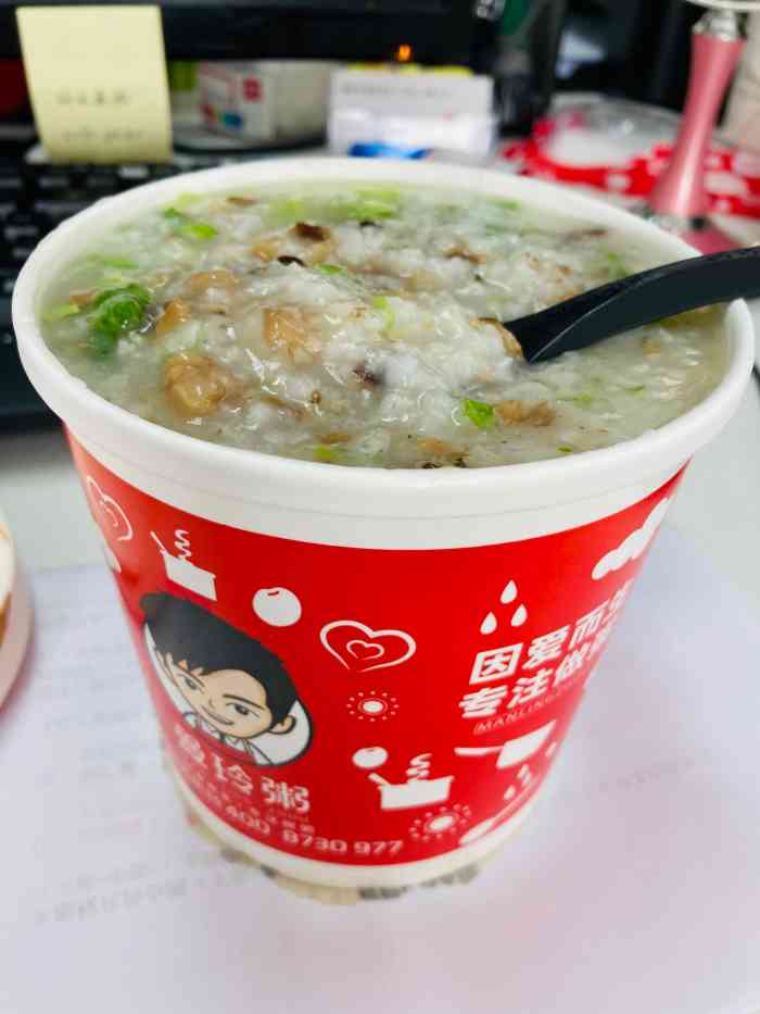 曼玲粥店(东方路店)-"连锁店还挺多的,粥的包装不错,店食外卖都.