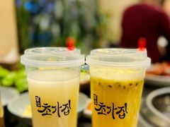 柠檬养乐多-草家酱蟹炭火烤肉店(珲春南路一店)