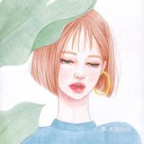 仙气十足的彩铅手绘女孩👧