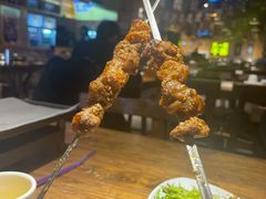 烤鲜嫩羊肉筋-平娃三宝烧烤·面食(南小街店)