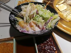 芒果酸奶沙拉-猪啊牛呀羊啊铜盘烤肉(正大广场店)